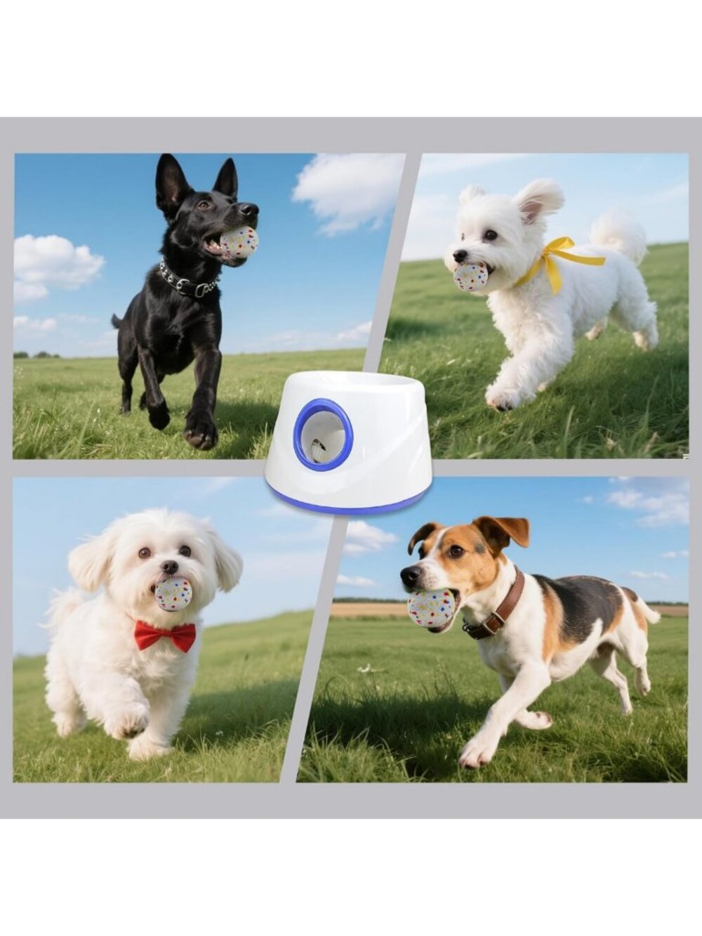 Automatic Dog Ball Launcher - Interactive Fetch Machine, 3 Distance Settings - Picture 7 of 7